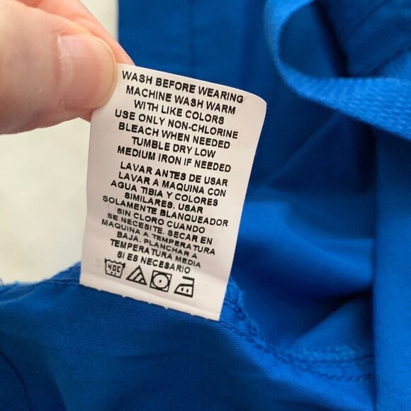 Cherokee Workwear Unisex Drawstring Scrub Pants Small 4100 Royal Blue New - Picture 8 of 8